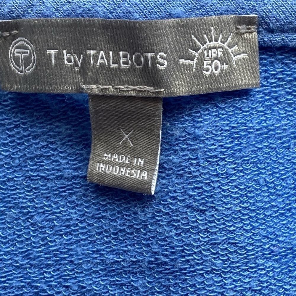 T by Talbots Hooded UPF 50t Zip up Jacket Sz X - Picture 6 of 6